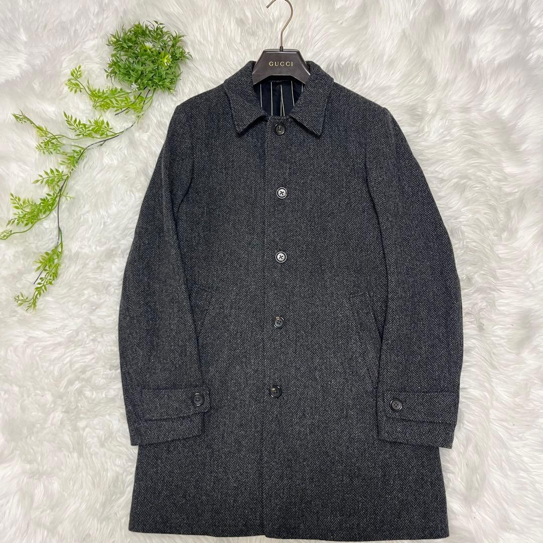 WACKO MARIA ワコマリア ヘリンボーン チェスターコート ストライプ