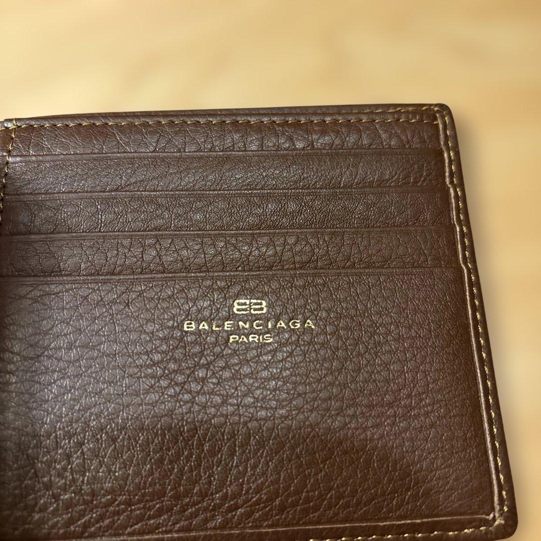 BALENCIAGA ブラウン 二つ折り財布