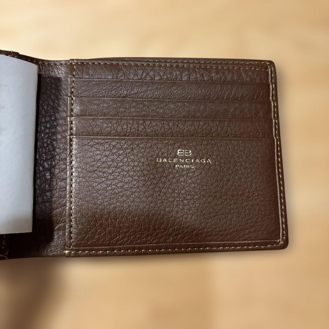 BALENCIAGA ブラウン 二つ折り財布