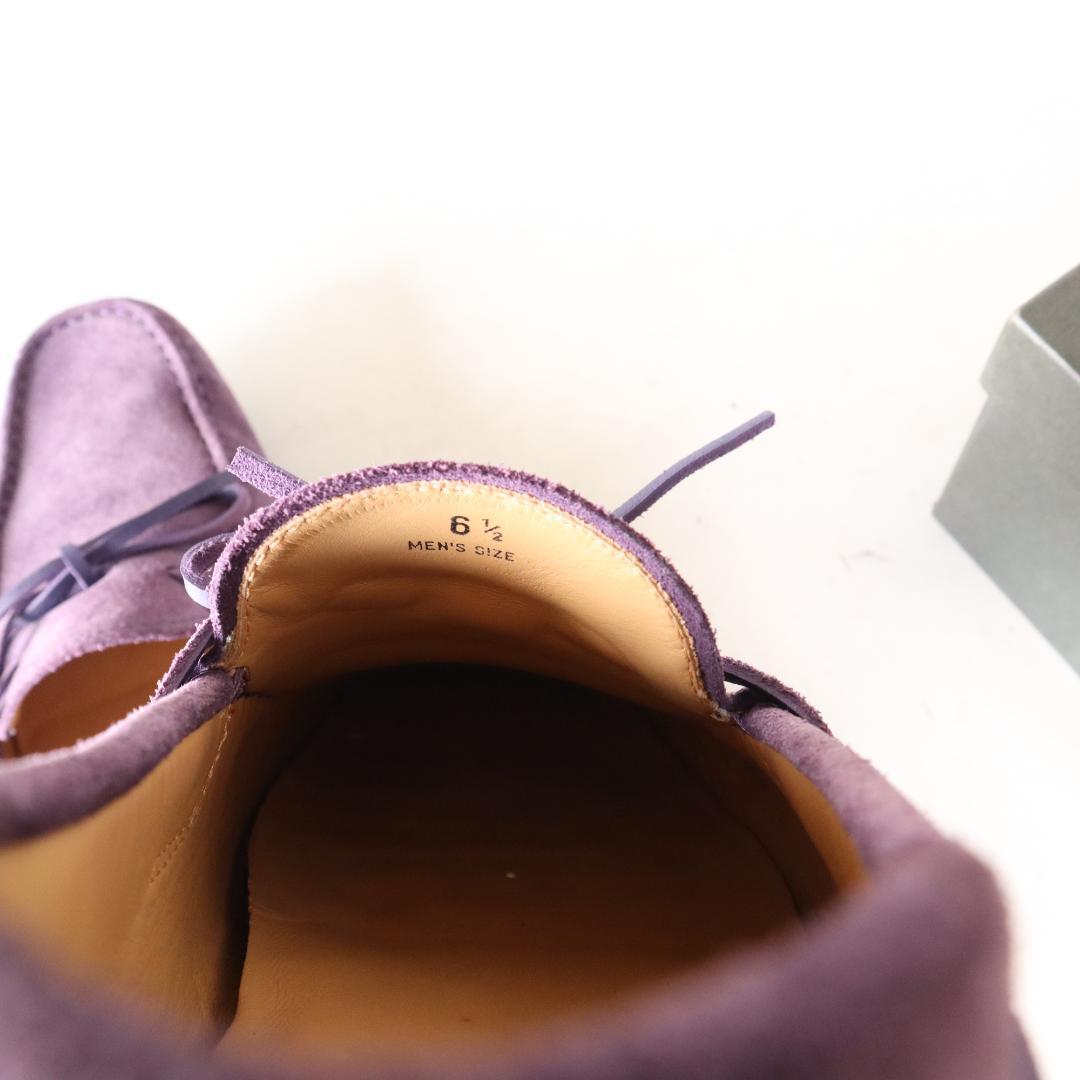 美品トッズ　ドライビングシューズ　ゴンミーニ　紫　パープル　6.5 25.5cm