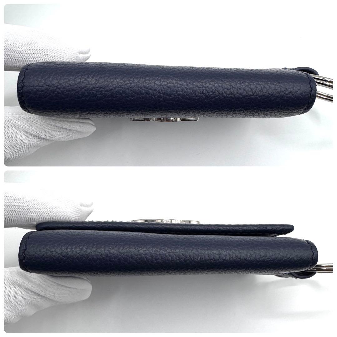 美品✨ヴィヴィアンウエストウッド　キーケース　5連　キーリング　オーブ　ネイビー