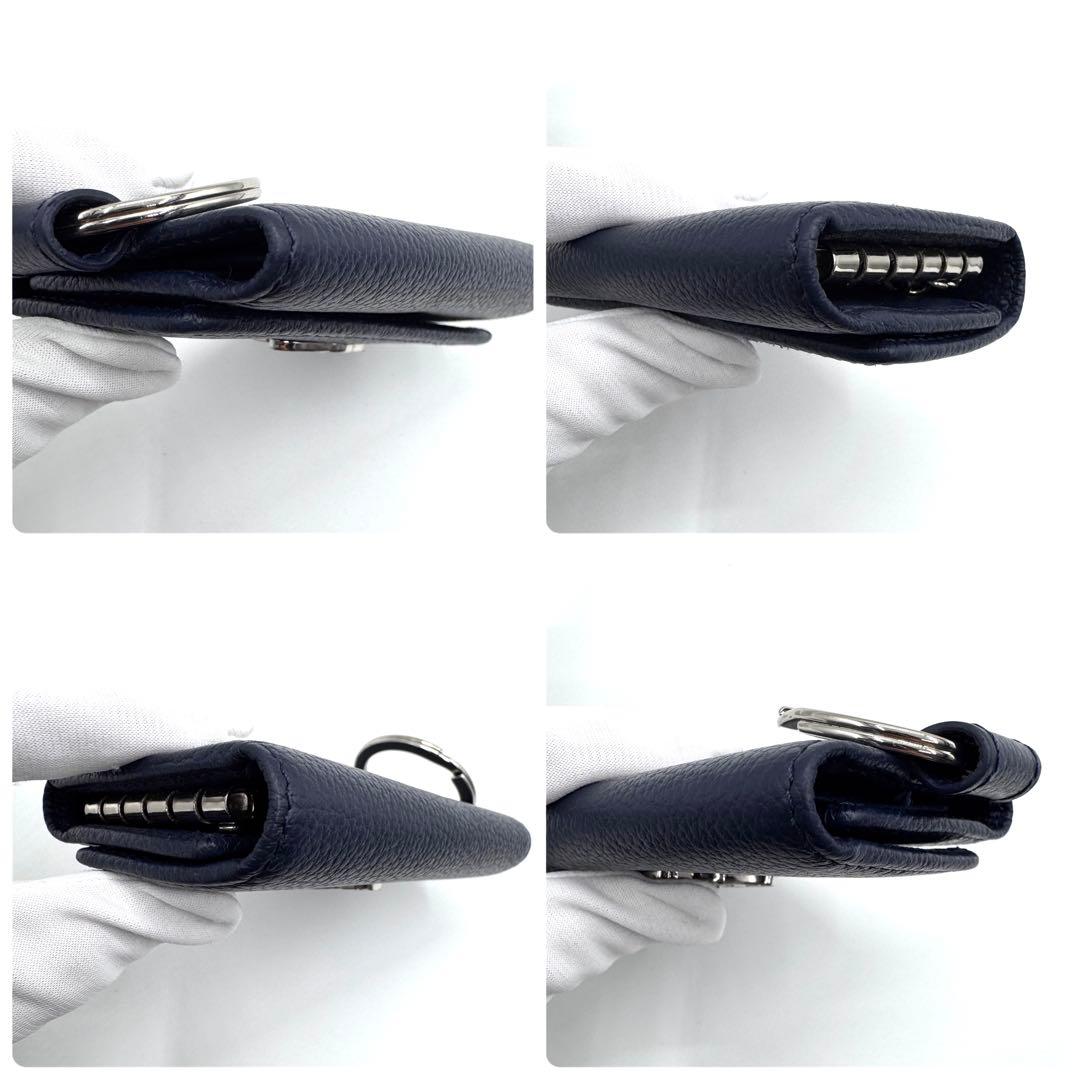 美品✨ヴィヴィアンウエストウッド　キーケース　5連　キーリング　オーブ　ネイビー