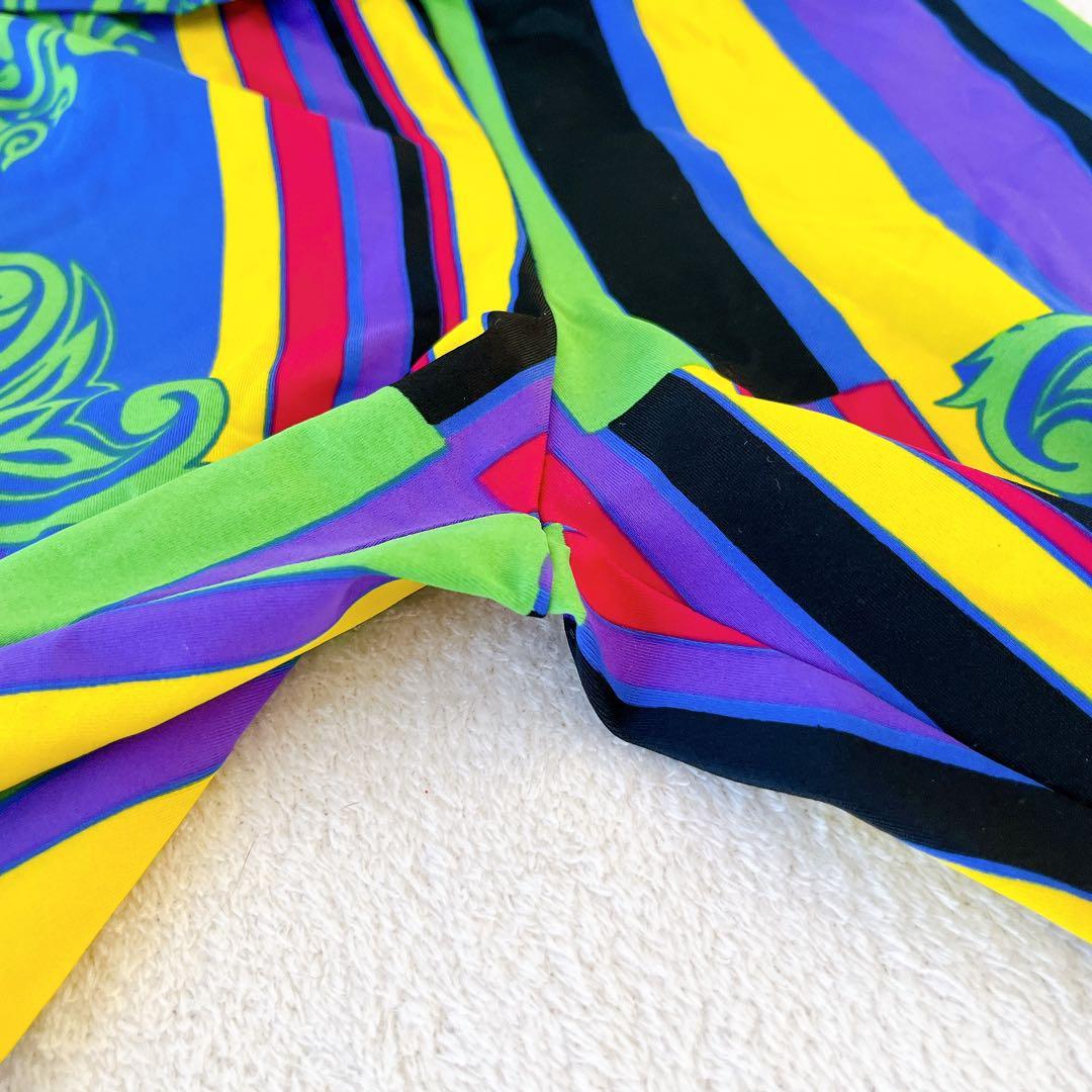 ★Gianni Versace★総柄レギンス スパッツ マルチカラー サイズ38