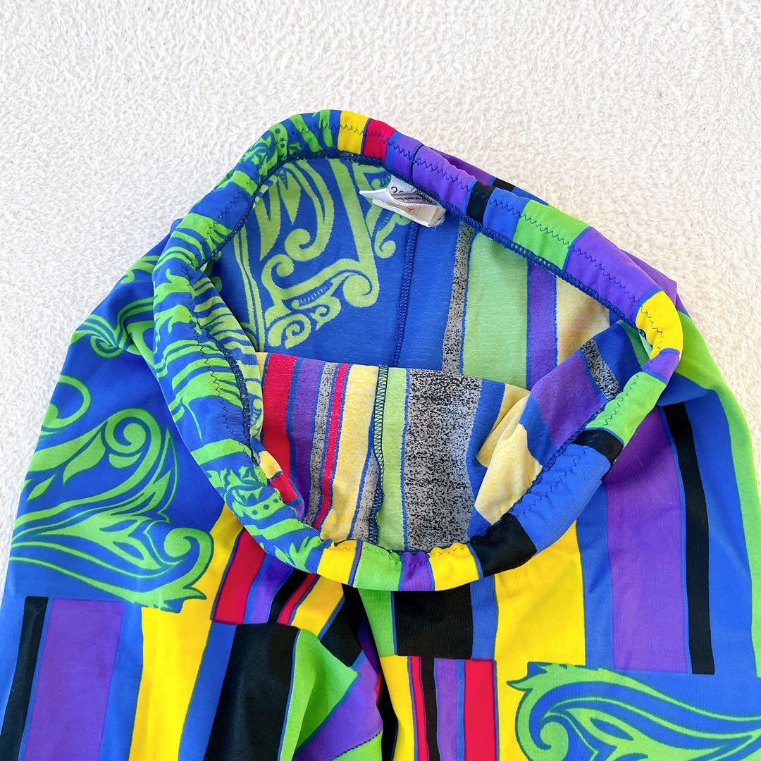 ★Gianni Versace★総柄レギンス スパッツ マルチカラー サイズ38