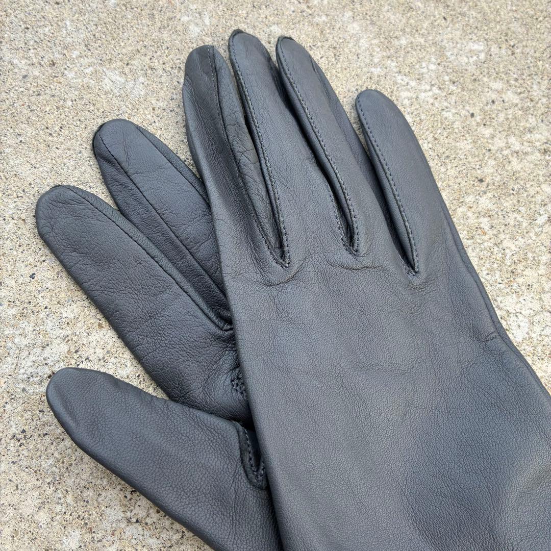 80s 未使用 ChristianDior gray leather globe