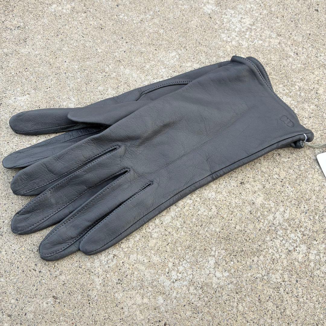 80s 未使用 ChristianDior gray leather globe