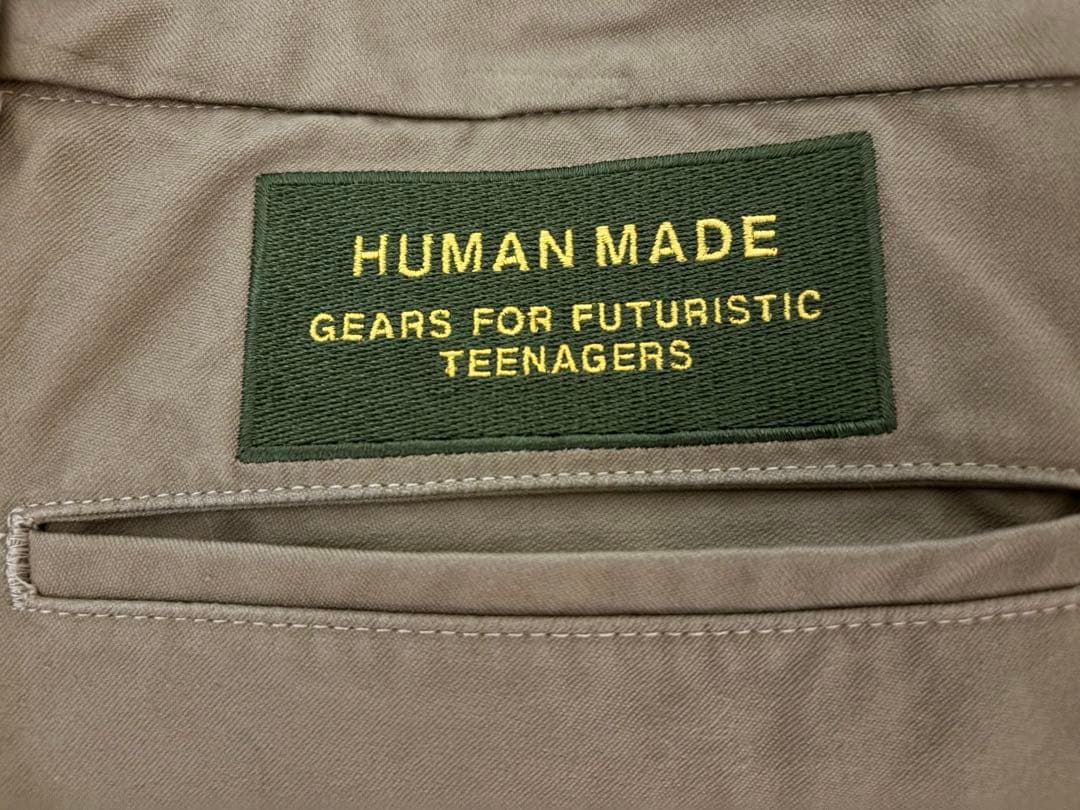 HUMAN MADE ハート刺繍 ベージュチノパン