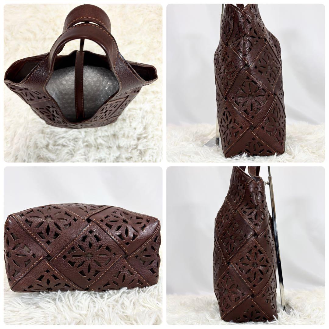 未使用級✨ゲンテン サスティナブルカットワーク 大 トートバッグ A4サイズ対応