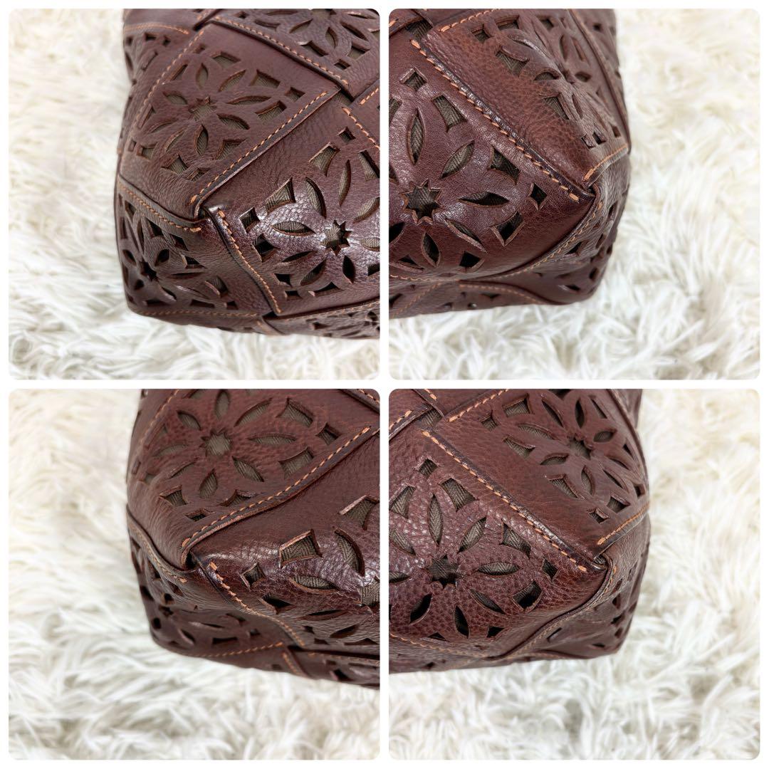 未使用級✨ゲンテン サスティナブルカットワーク 大 トートバッグ A4サイズ対応