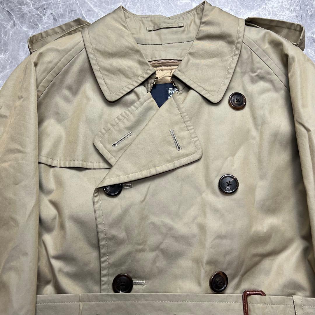 希少　バーバリーロンドン　トレンチコート　カシミヤ　ベルト　ライナー　カーキ