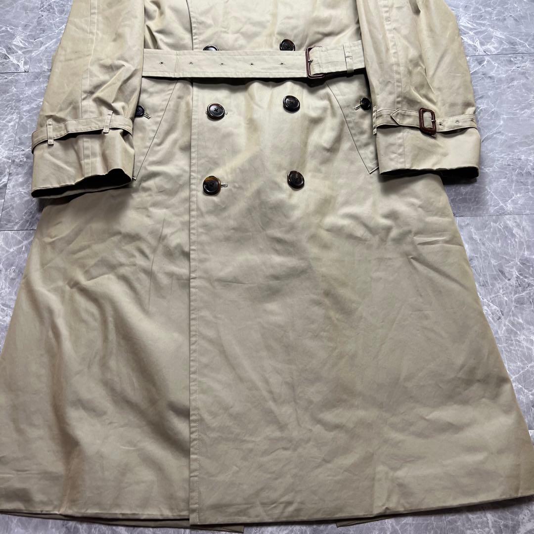 希少　バーバリーロンドン　トレンチコート　カシミヤ　ベルト　ライナー　カーキ