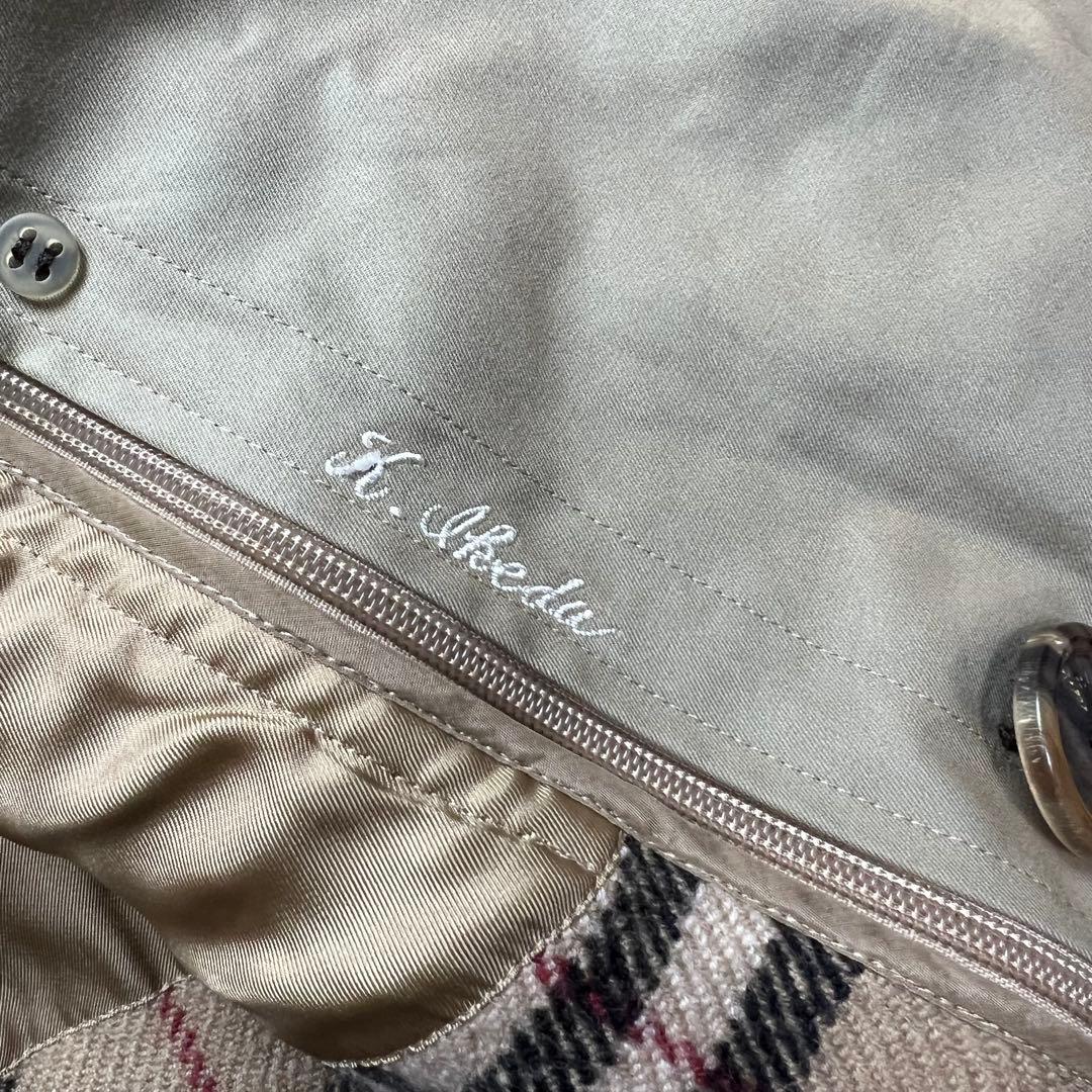 希少　バーバリーロンドン　トレンチコート　カシミヤ　ベルト　ライナー　カーキ