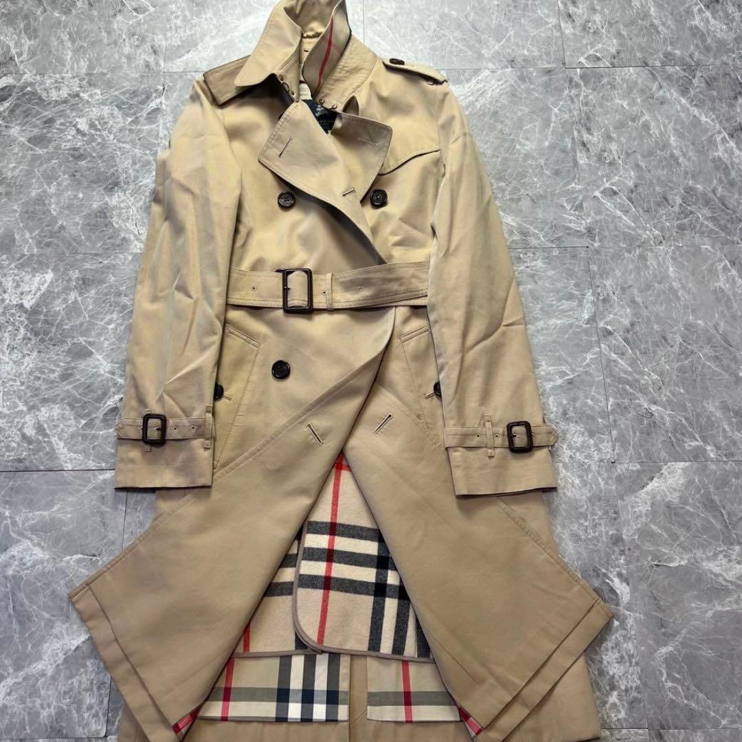 希少　バーバリーロンドン　トレンチコート　カシミヤ　ベルト　ライナー　カーキ