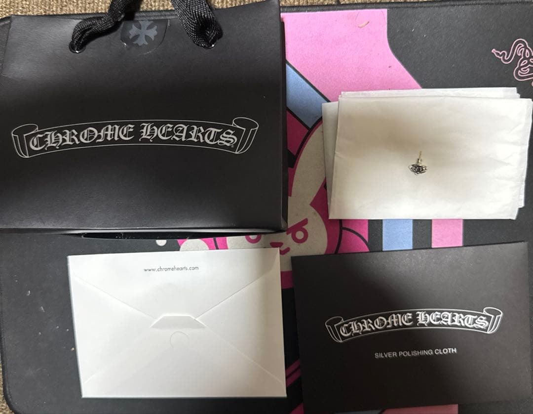 【最安値⁉️】CHROM HEARTS クロムハーツ　クロスボールピアス