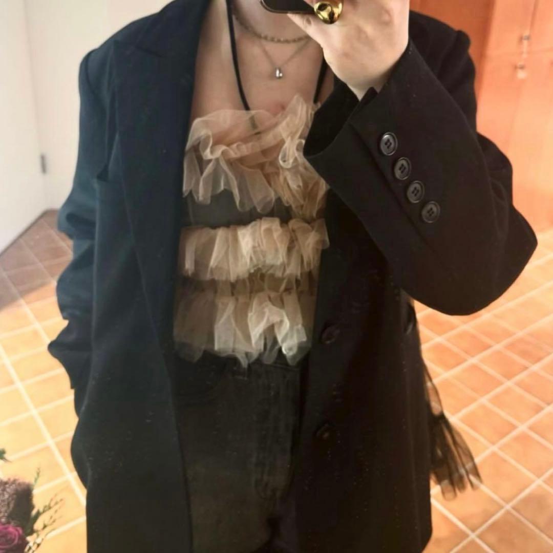 VIVIANO × JURK / Tulle Bustier beige