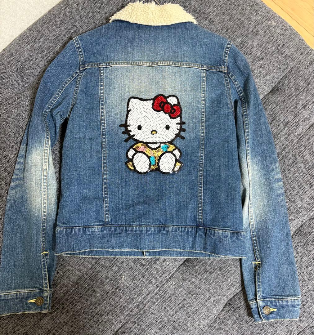 Nina mew × Hello Kitty デニムジャケット ボア付