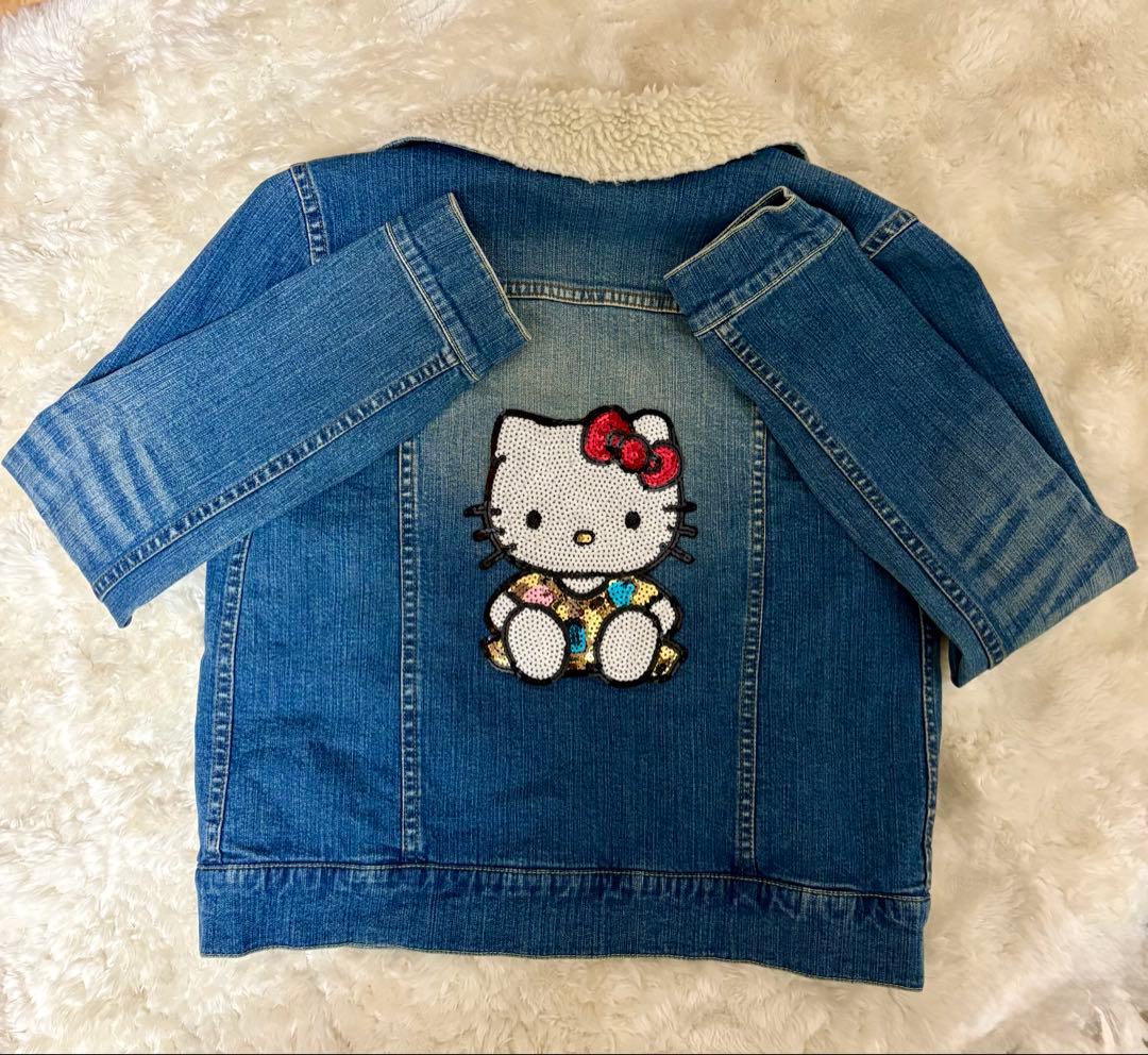 Nina mew × Hello Kitty デニムジャケット ボア付