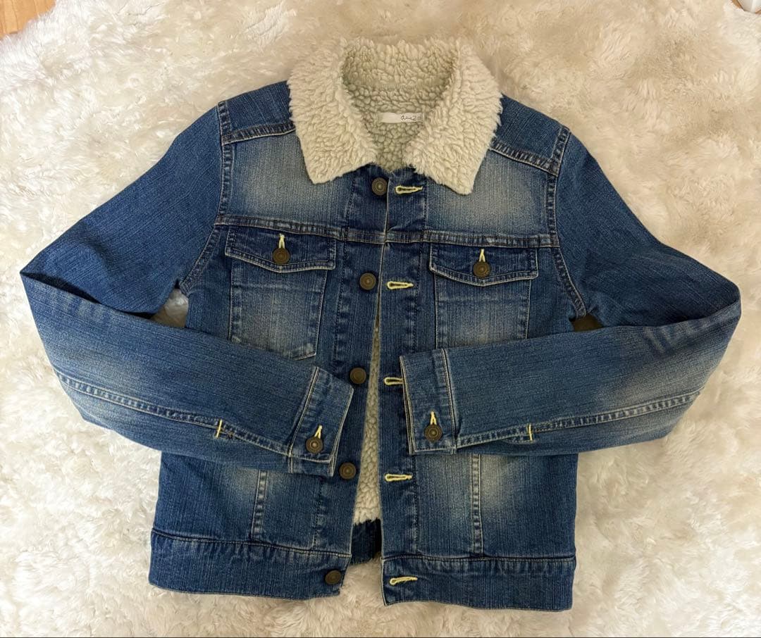 Nina mew × Hello Kitty デニムジャケット ボア付