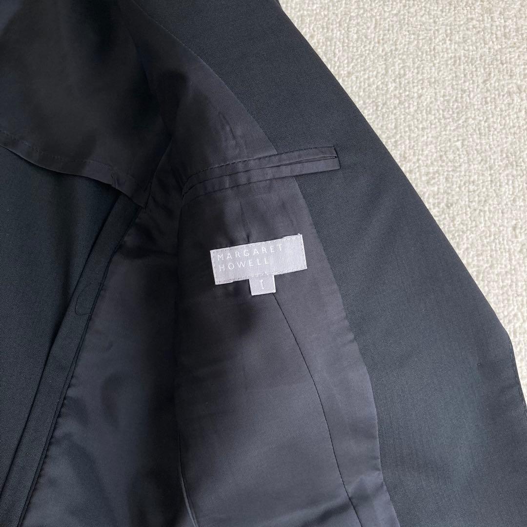 マーガレットハウエル　スカートスーツ セットアップ ブラック フレア