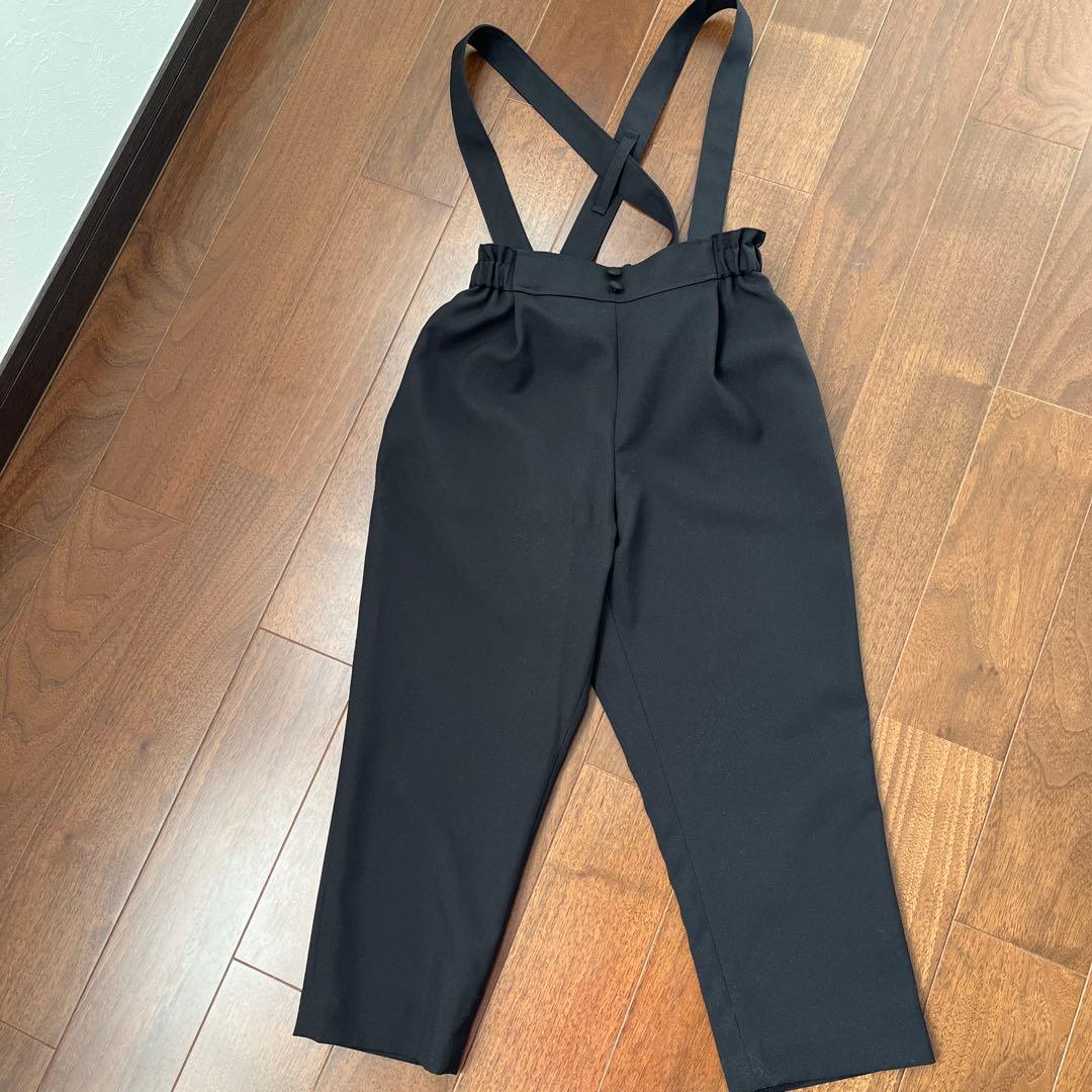 【ELLE EN NOIR】卒園・入学式用子供パンツスーツ黒3点セット女子130