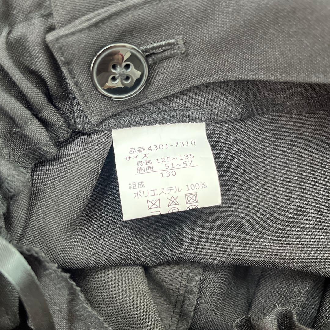 【ELLE EN NOIR】卒園・入学式用子供パンツスーツ黒3点セット女子130