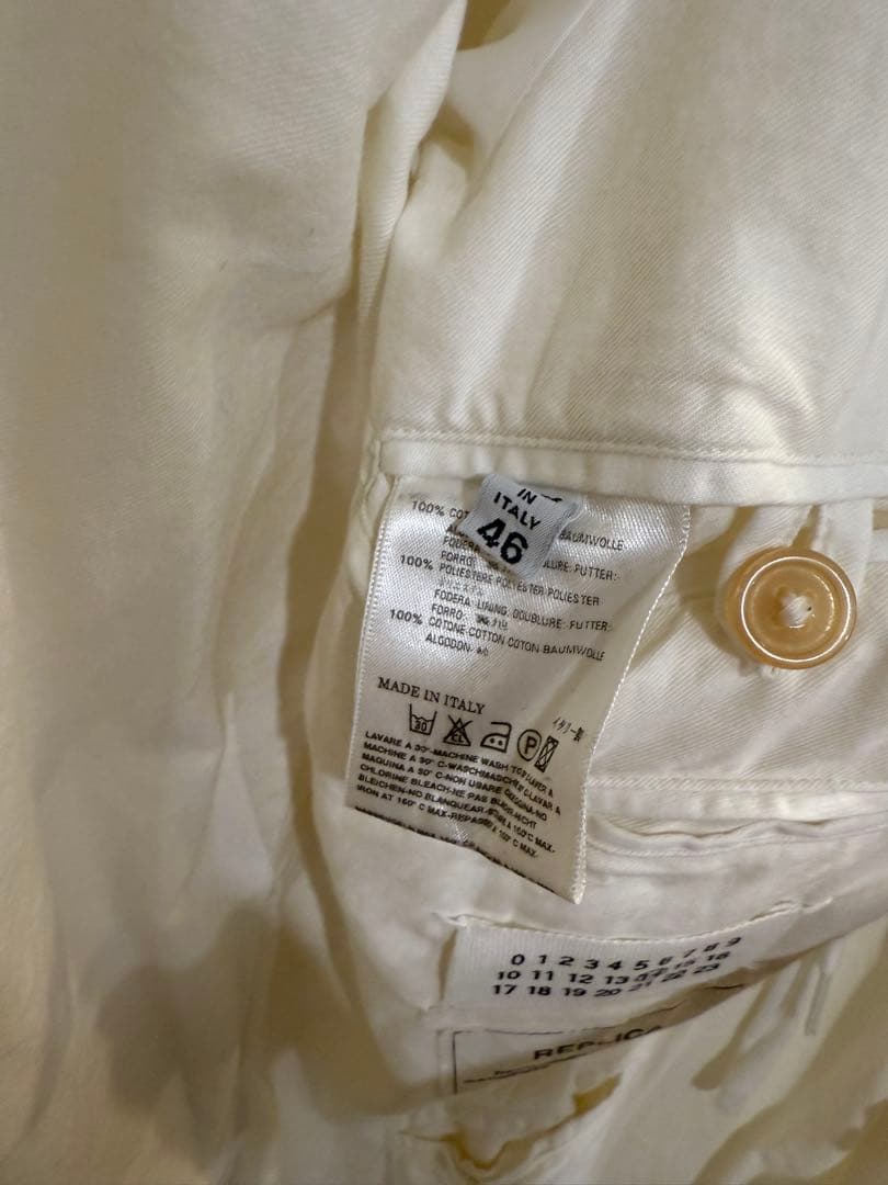 激レア　初期　マルジェラ　06ss ホワイト M65 46 ミリタリージャケット