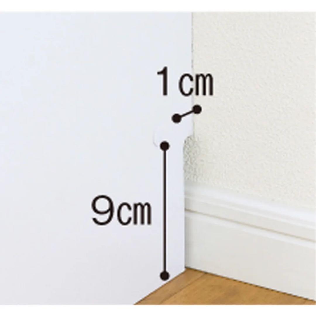 薄型で省スペースキッチン突っ張り収納庫 扉タイプ 幅45cm・奥行19cm