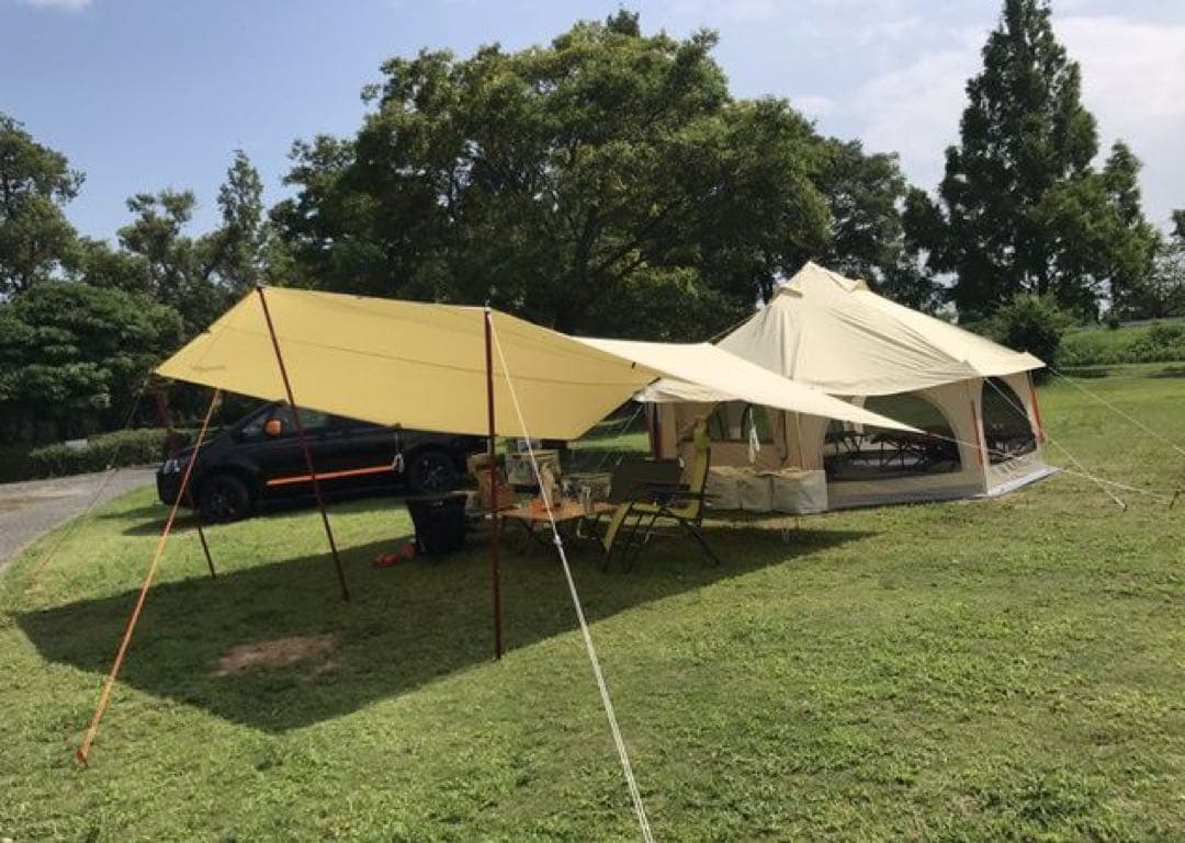 DOD タケノコテント　グランドシート付き　ベージュ　t8-495