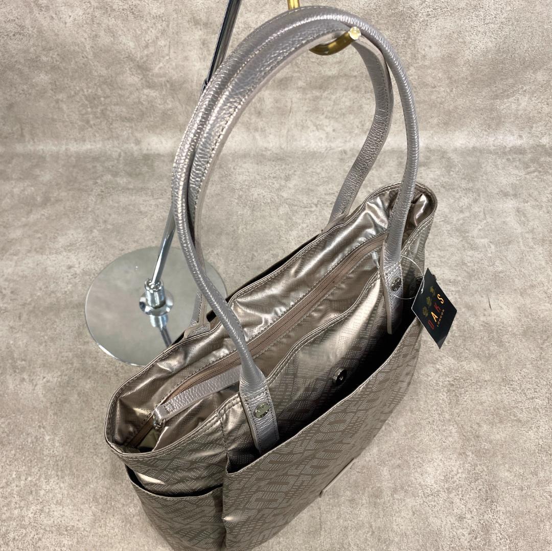 【未使用】 DAKS ダックス ナイロン & 牛革 日本製 トートバッグ