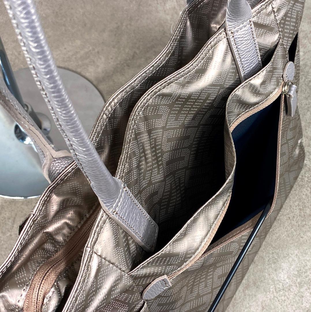 【未使用】 DAKS ダックス ナイロン & 牛革 日本製 トートバッグ