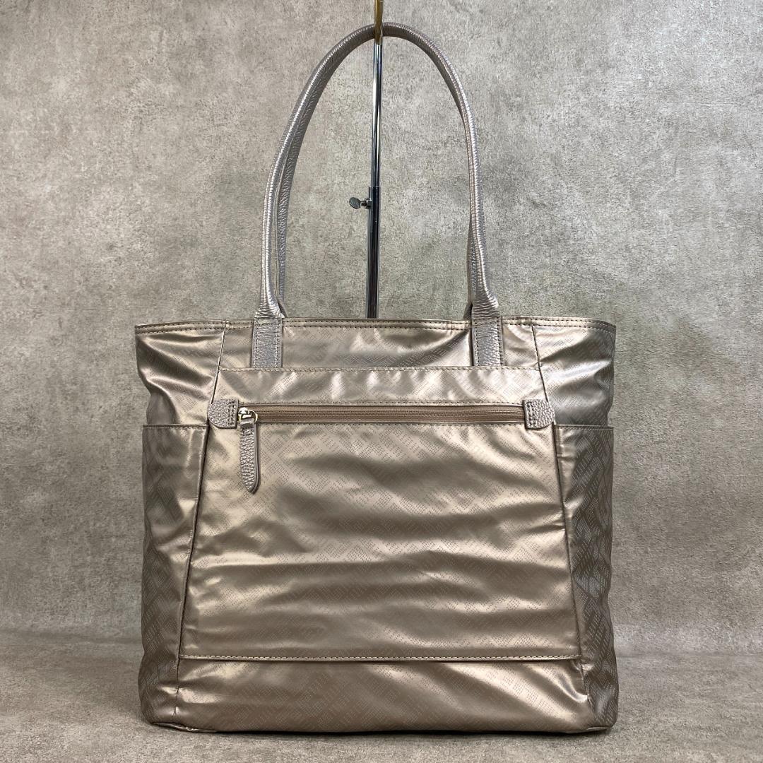 【未使用】 DAKS ダックス ナイロン & 牛革 日本製 トートバッグ