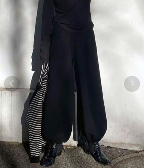 【✨新品タグ付き✨】ETRE TOKYO◎2wayシルエットニットパンツ