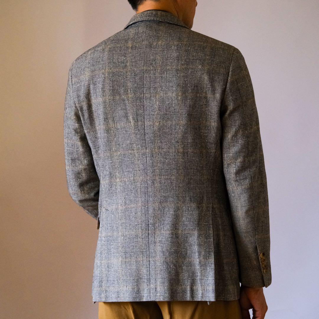 BRUNELLO CUCINELLIブルネロクチネリグレンチェックジャケット50