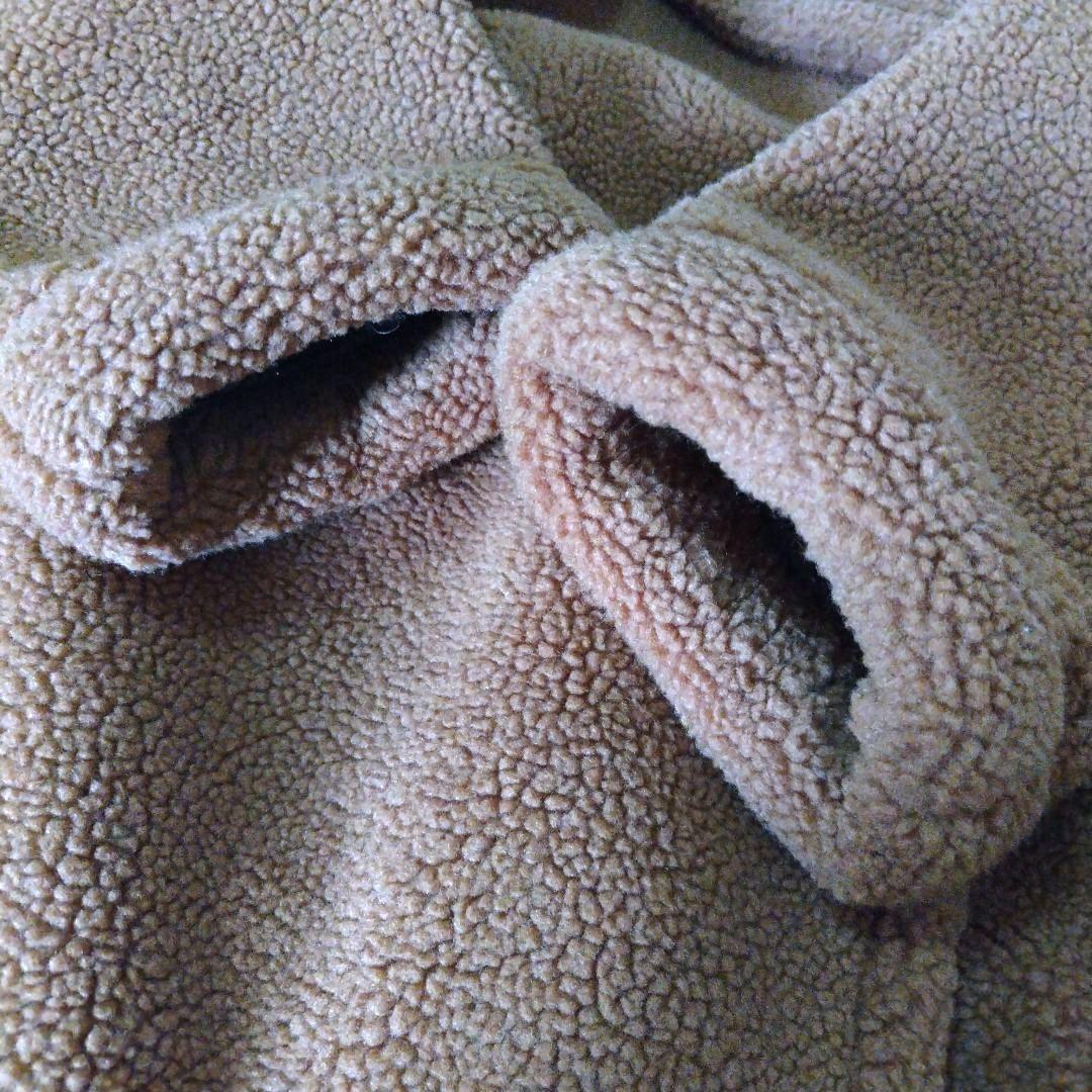 フェリシモ　サニークラウズ　ムートンボアのダブルコート　テディベア　女優襟