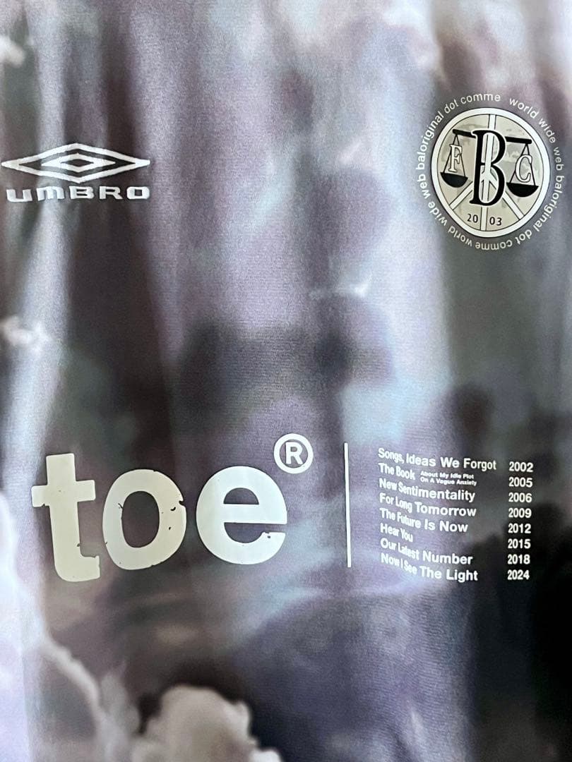 toe ×bal × Umbro Game Shirt 25周年ライブ限定