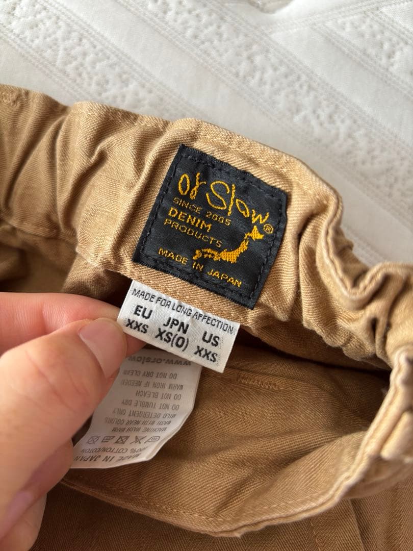 極美品！or Slow フレンチワークパンツ XS bshop オアスロウ
