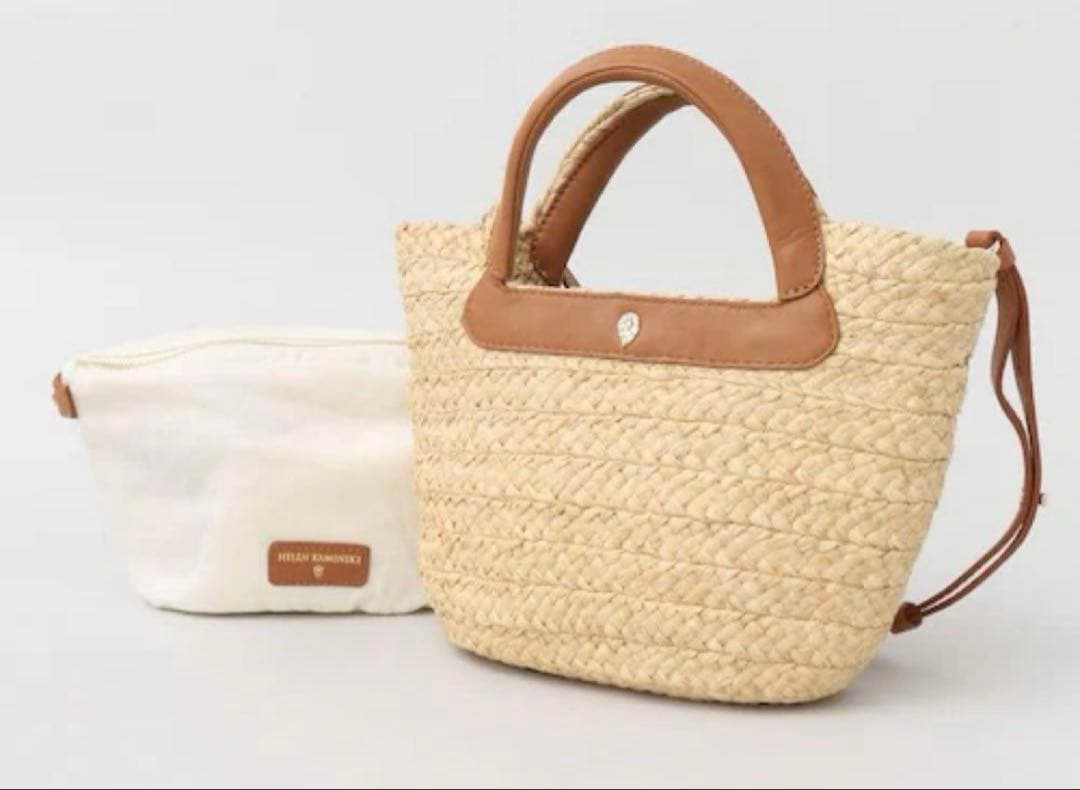 極美品✨ヘレンカミンスキー 2way ラフィア バッグ ショルダー