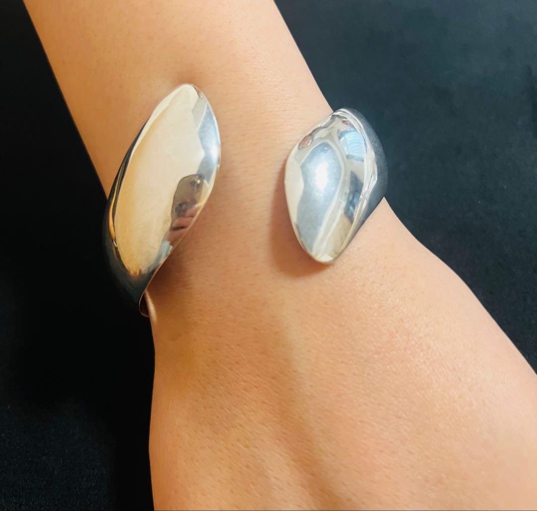 ビンテージ　シルバー925 カフバングル　アクセサリー バングル