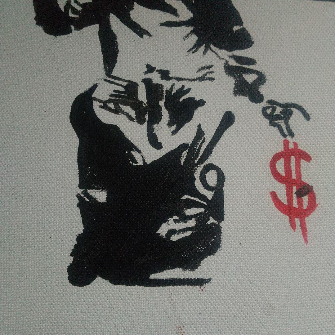 こ*う様 証明書付 アートパネル Banksy バンクシー 絵画 愛とお金 直筆