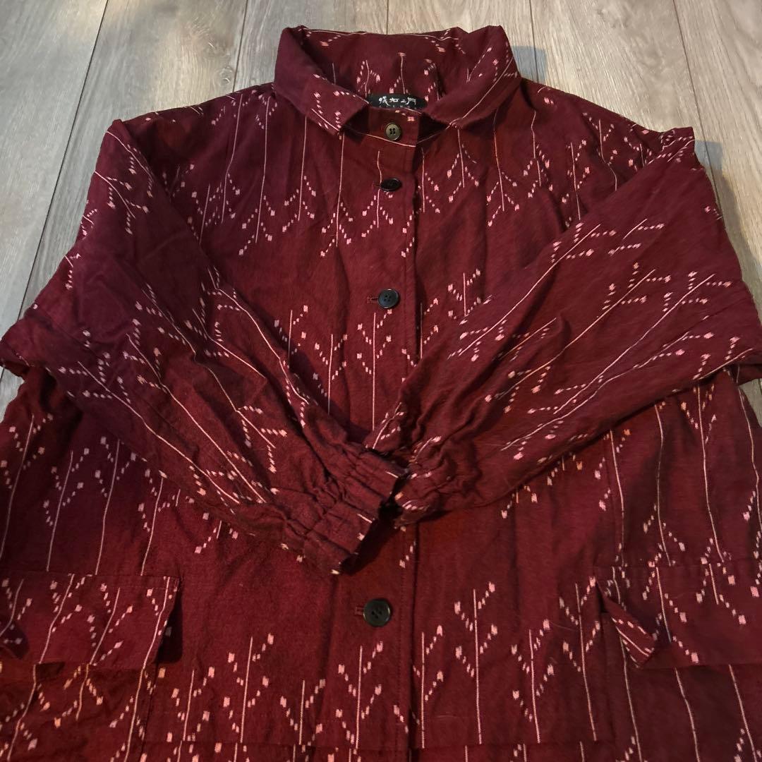 儀右ヱ門　ギエモン　久留米絣　ジャケット　チュニック　はおり