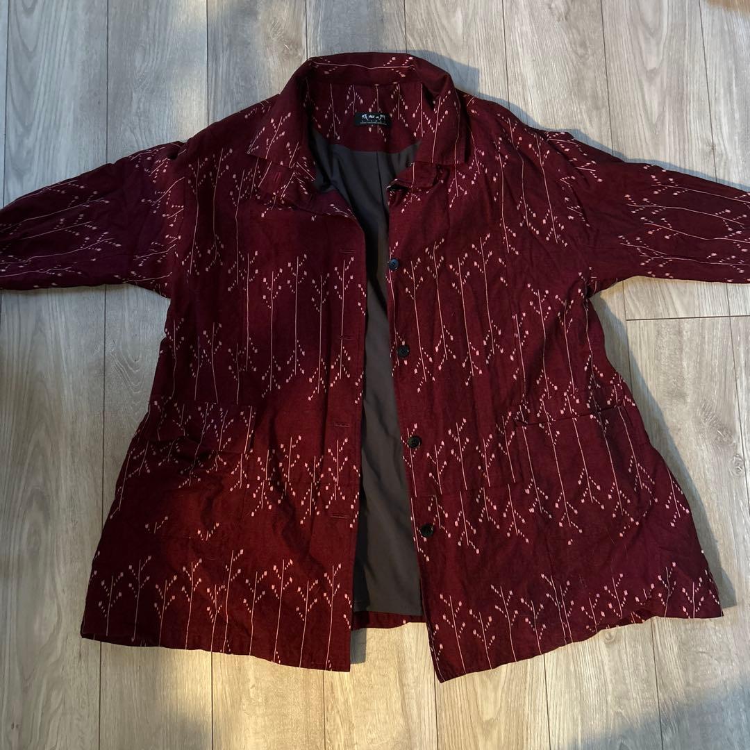 儀右ヱ門　ギエモン　久留米絣　ジャケット　チュニック　はおり