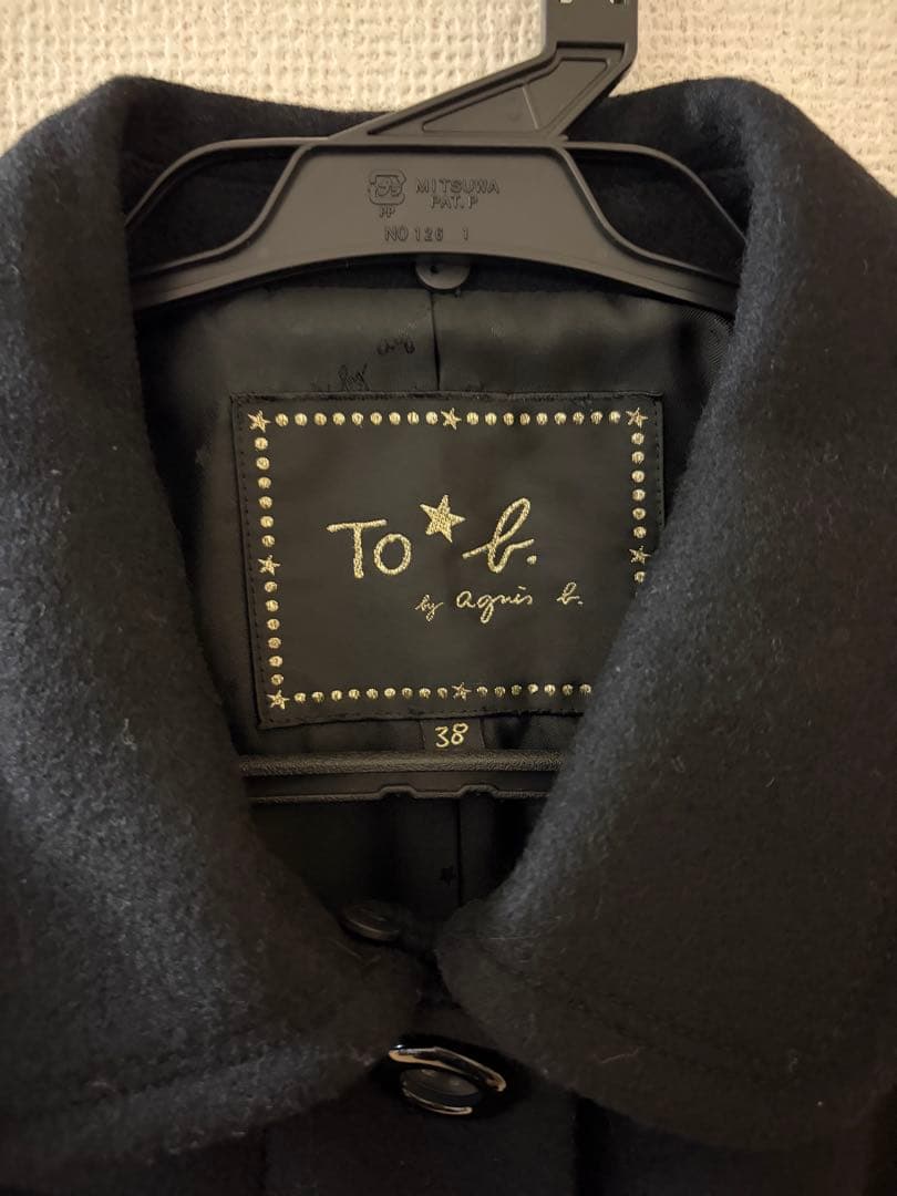 アニエスベー To b. by agnes b. ウールコート　ラビットファー