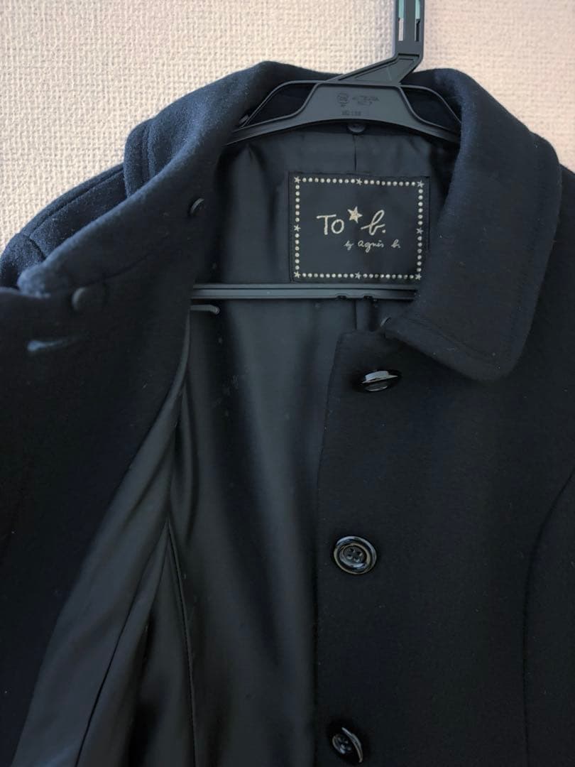 アニエスベー To b. by agnes b. ウールコート　ラビットファー