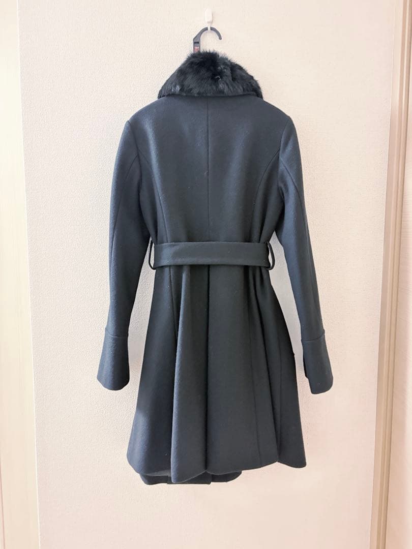 アニエスベー To b. by agnes b. ウールコート　ラビットファー