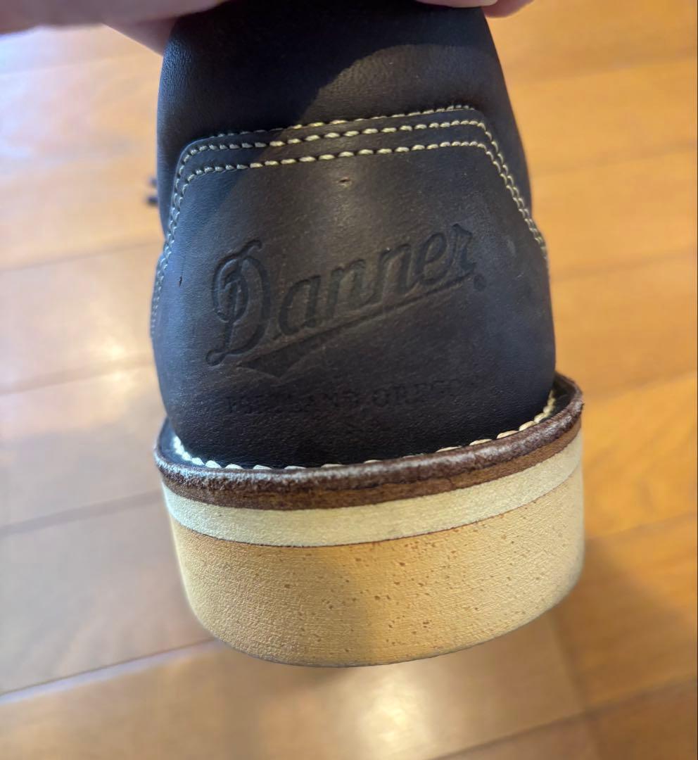 Danner ブラックレザー レースアップシューズ
