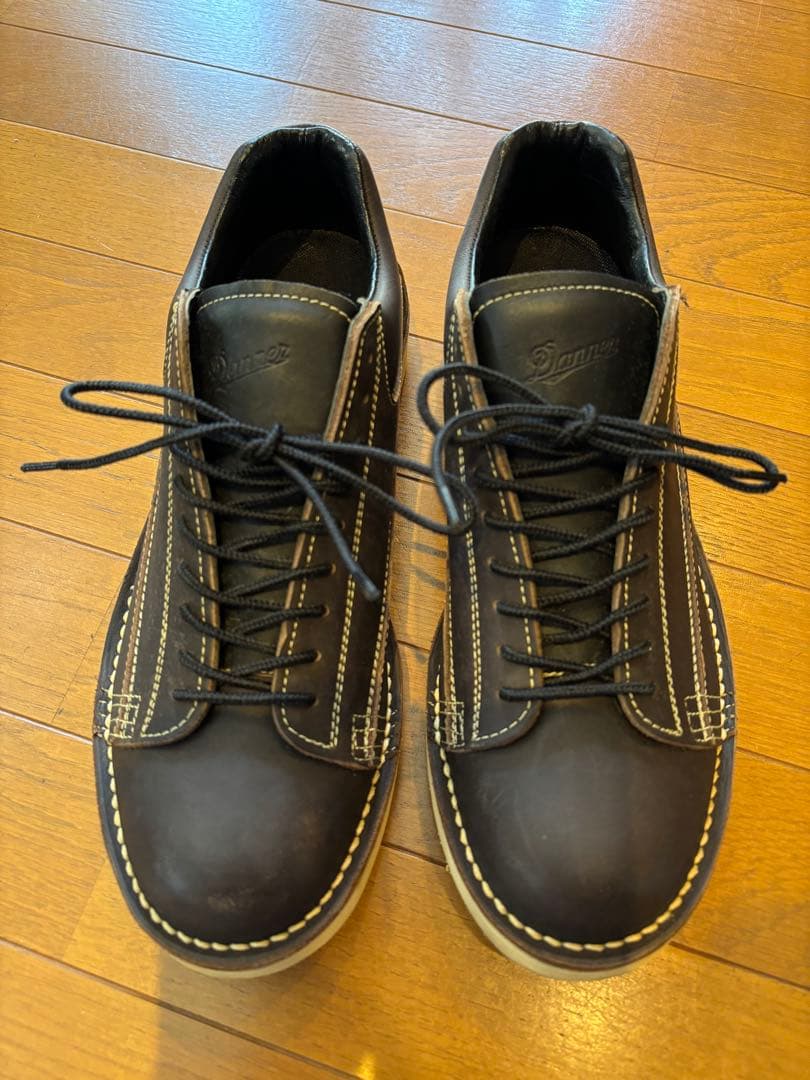 Danner ブラックレザー レースアップシューズ