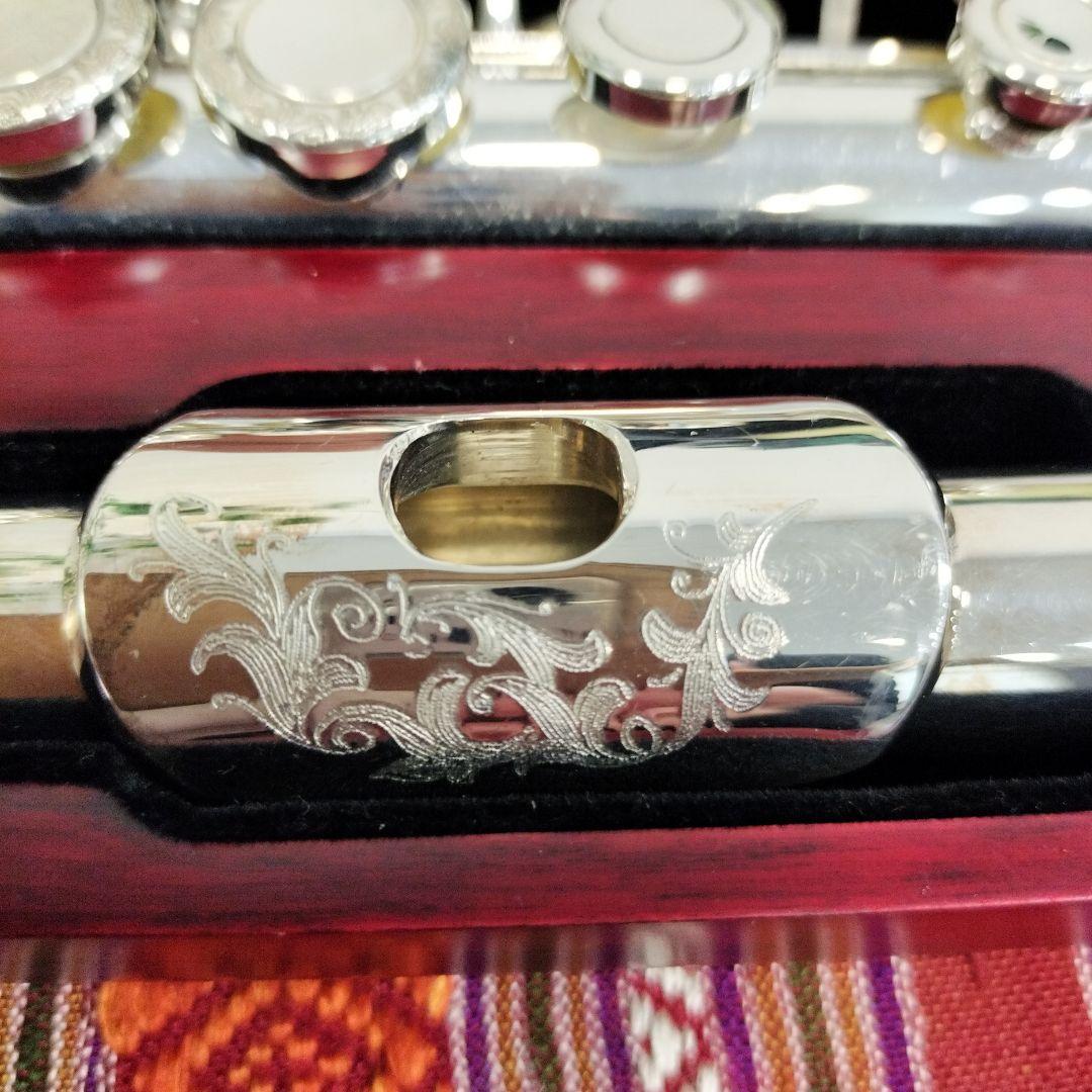 OTOLIER 頭部管銀製 彫刻入りフルート 高級木製ケース