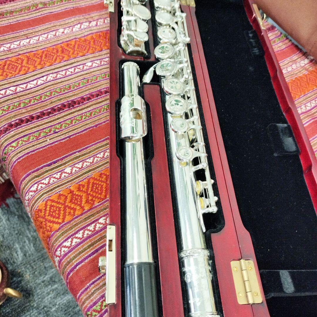 OTOLIER 頭部管銀製 彫刻入りフルート 高級木製ケース