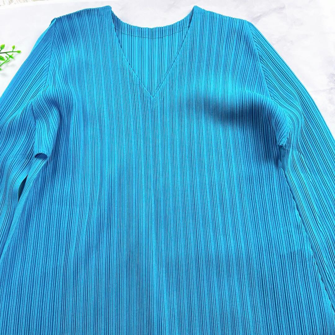 希少✨PLEATS PLEASE サイズ3 チュニック ロングカットソー 長袖