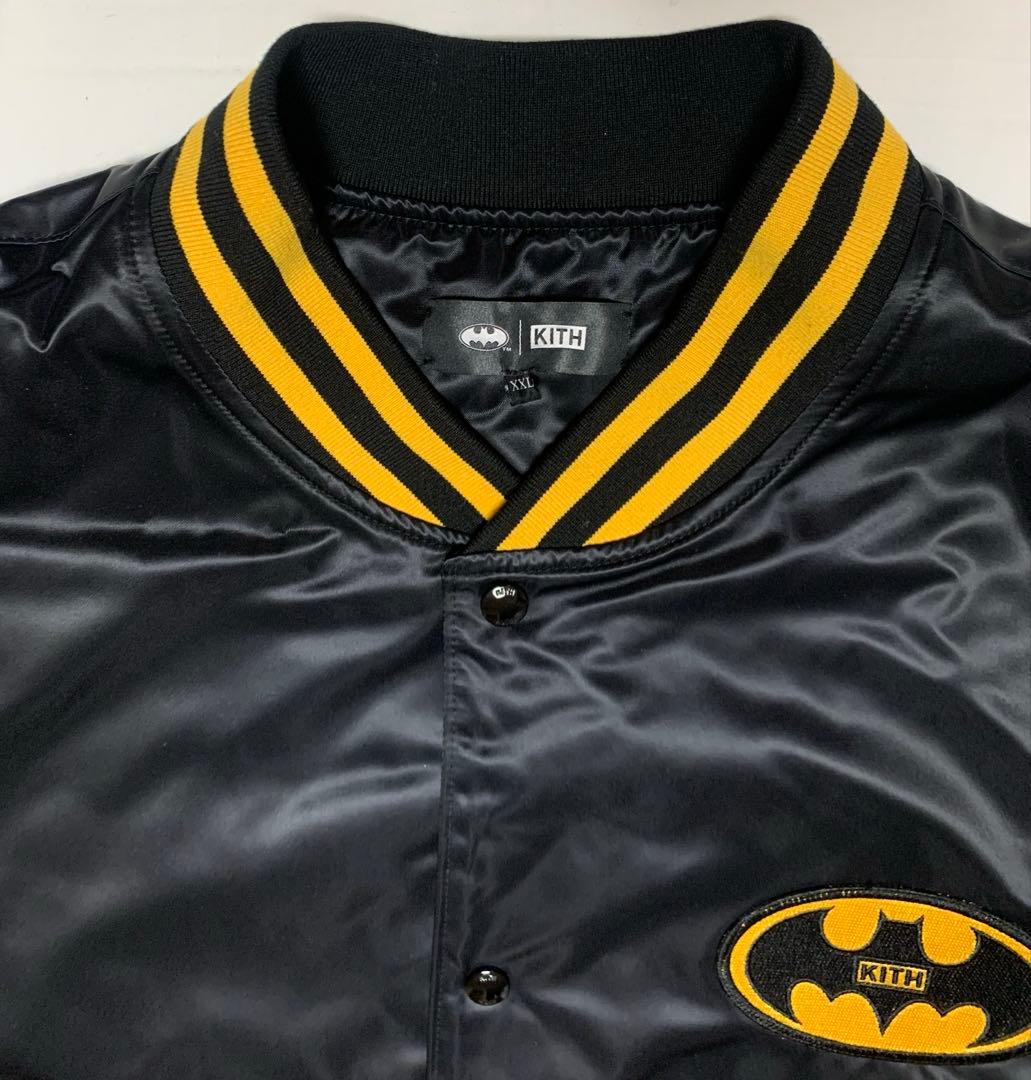 KITH x Batman Satin Bomber Jacket スタジャン